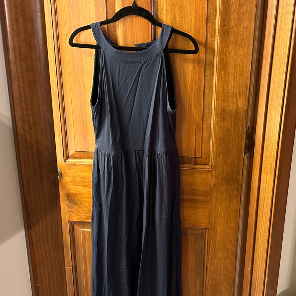 Market & Spruce Sleeveless Dark Blue Maxi Dress